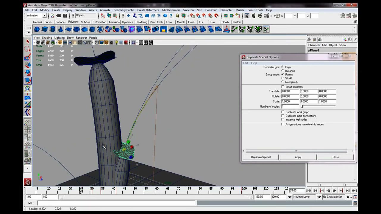 MESISE STUDIO การทำต้นไม้โต 3/3 - ตัวอย่างหน้าจอระหว่างเตรียมงานหรือเลือกส่วนที่ต้องปรับแต่งในวิดีโอ