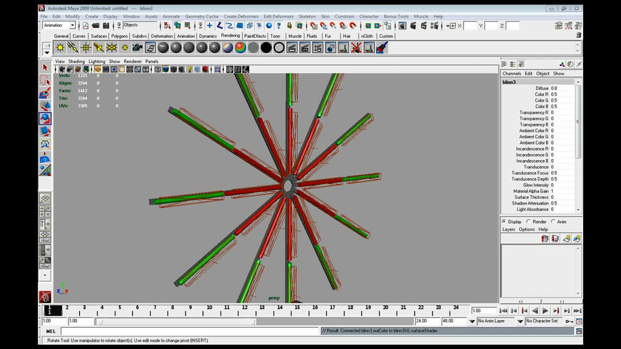MESISE STUDIO ไฟงานวัดใน MAYA - ภาพช่วงตรวจผลลัพธ์หรือเตรียมนำงานไปใช้งานต่อหลังทำตามขั้นตอนเสร็จ