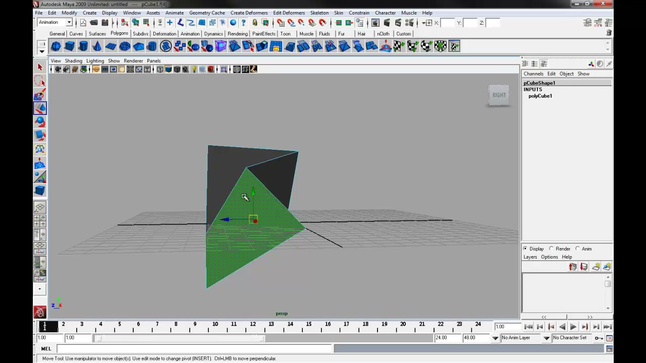 MESISE STUDIO MAYA BASIC / สอนมายาพื้นฐาน 3 - ภาพประกอบช่วงลงมือทำขั้นตอนหลักของบทเรียน เพื่อให้เห็นเครื่องมือและตำแหน่งที่ใช้งาน