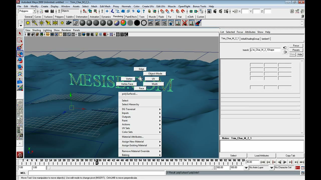 MESISE STUDIO ข้อความลอยบนคลื่นในมายา 1/5 - ภาพประกอบช่วงลงมือทำขั้นตอนหลักของบทเรียน เพื่อให้เห็นเครื่องมือและตำแหน่งที่ใช้งาน