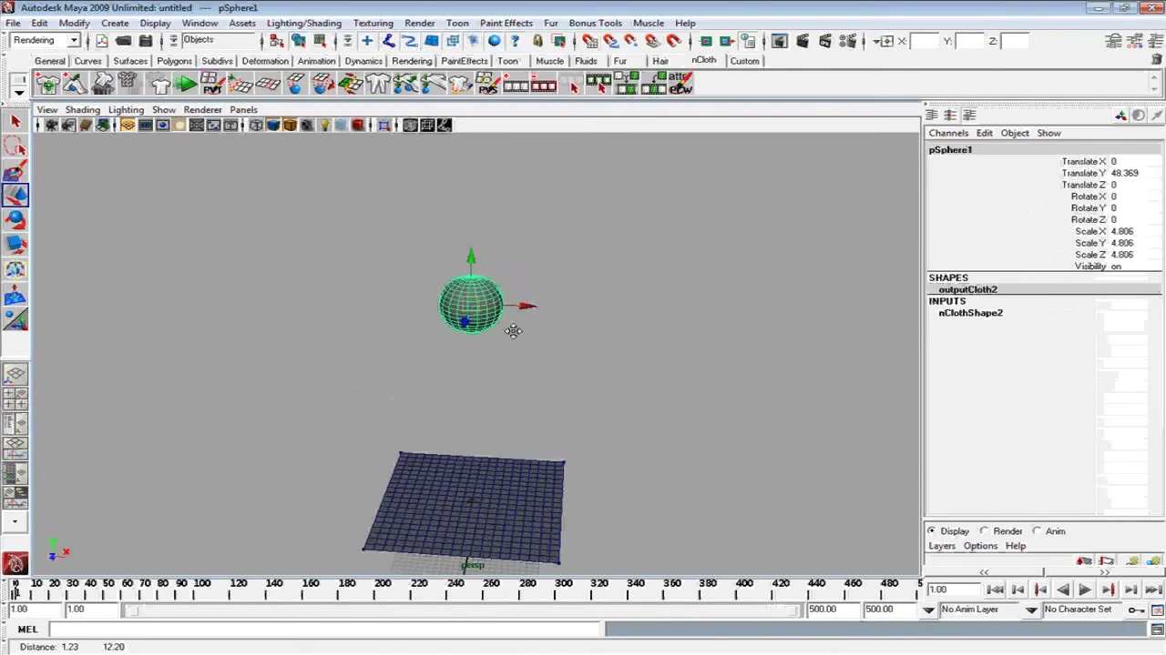 MESISE STUDIO - ทำผ้าขาดใน maya - ภาพประกอบช่วงลงมือทำขั้นตอนหลักของบทเรียน เพื่อให้เห็นเครื่องมือและตำแหน่งที่ใช้งาน