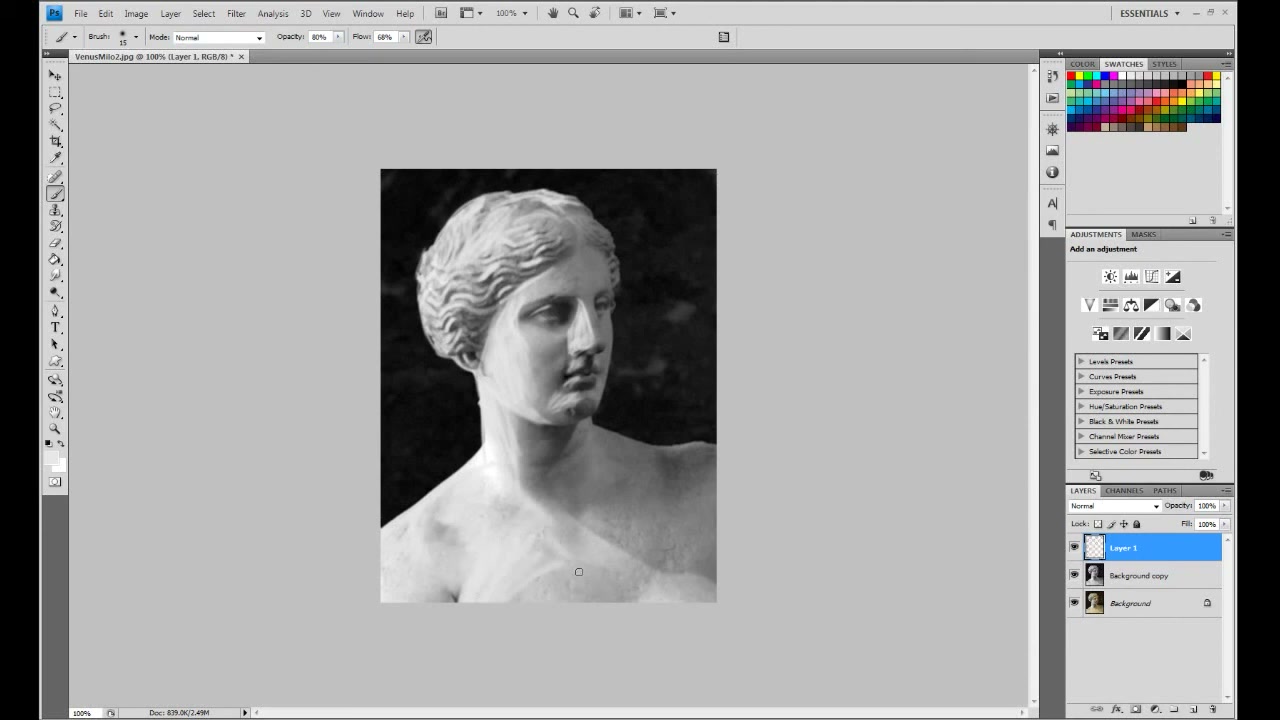 MESISE STUDIO - DRAWING จากภาพจริง - ตัวอย่างหน้าจอระหว่างเตรียมงานหรือเลือกส่วนที่ต้องปรับแต่งในวิดีโอ