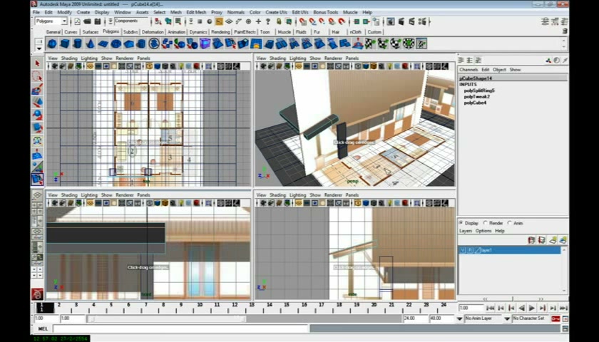 MESISE STUDIO home 2 - ตัวอย่างหน้าจอระหว่างเตรียมงานหรือเลือกส่วนที่ต้องปรับแต่งในวิดีโอ