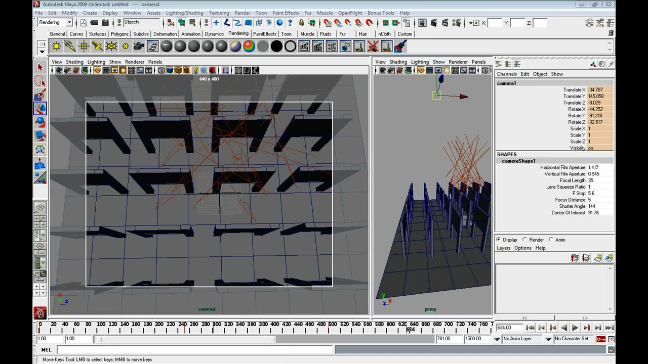 MESISE STUDIO BASIC CAMERA MAYA - ตัวอย่างหน้าจอระหว่างเตรียมงานหรือเลือกส่วนที่ต้องปรับแต่งในวิดีโอ
