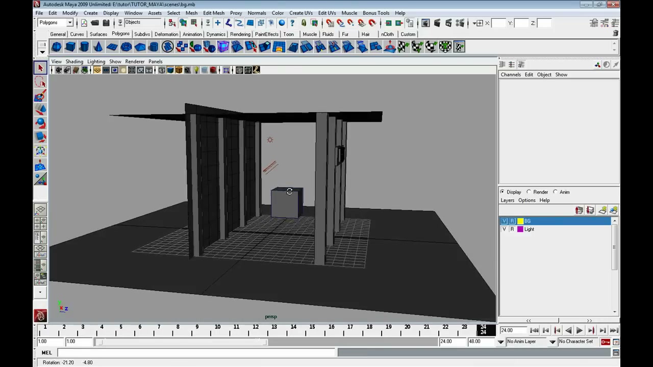MESISE STUDIO - MAYA LAYER - ภาพประกอบช่วงลงมือทำขั้นตอนหลักของบทเรียน เพื่อให้เห็นเครื่องมือและตำแหน่งที่ใช้งาน