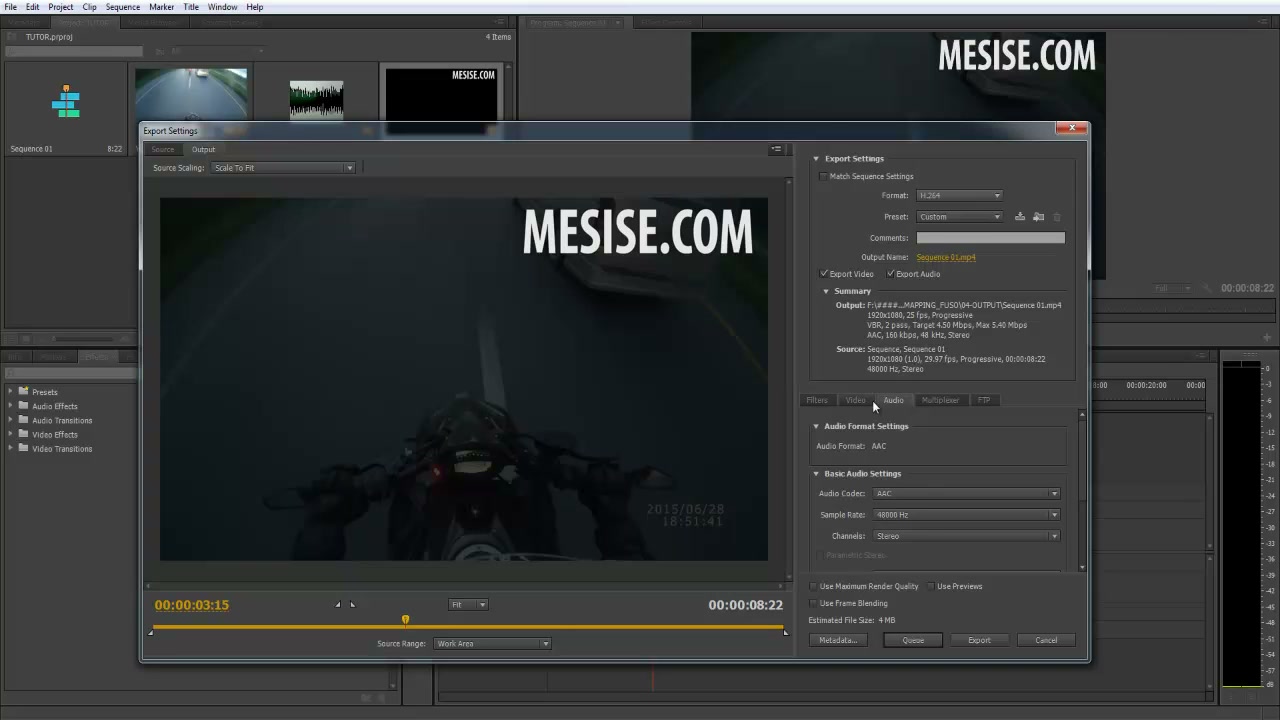 สอน Premiere Pro CS6 ตัดต่อใส่เสียง และ Export แบบรวดเร็วทันใจ - ภาพช่วงตรวจผลลัพธ์หรือเตรียมนำงานไปใช้งานต่อหลังทำตามขั้นตอนเสร็จ