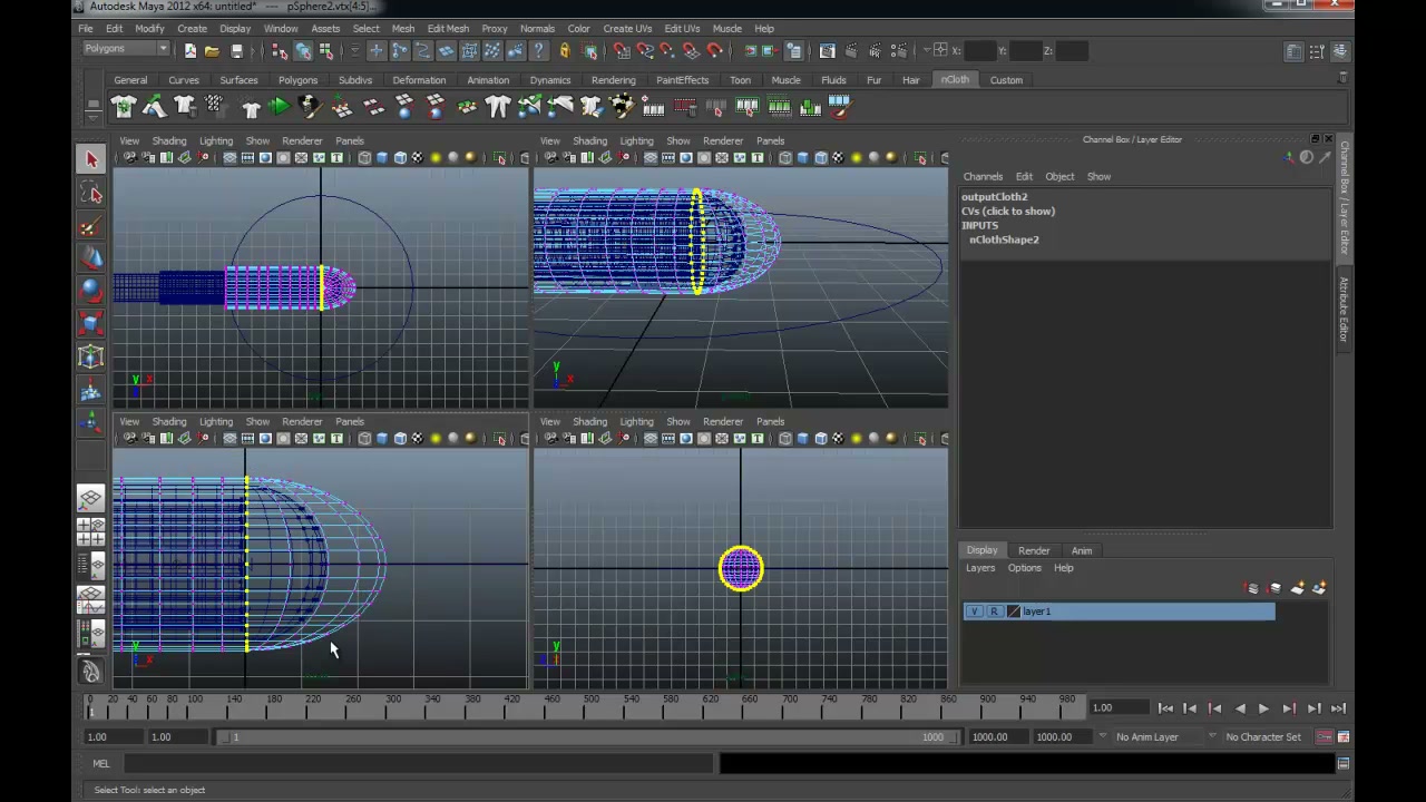 MESISE STUDIO -ใช้ nColth ทำดวงวิญญาณ - ตัวอย่างหน้าจอระหว่างเตรียมงานหรือเลือกส่วนที่ต้องปรับแต่งในวิดีโอ