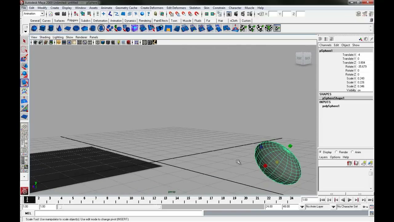MESISE STUDIO MAYA BASIC / สอนมายาพื้นฐาน 2 - ภาพช่วงตรวจผลลัพธ์หรือเตรียมนำงานไปใช้งานต่อหลังทำตามขั้นตอนเสร็จ
