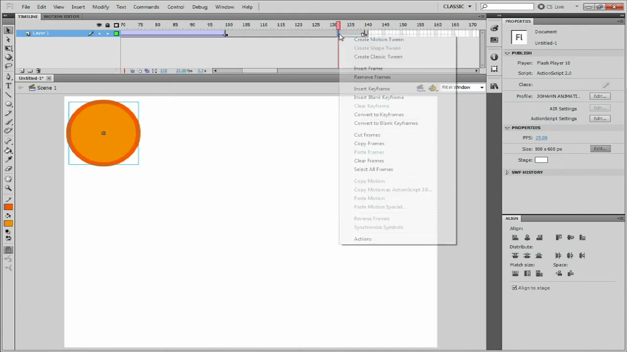 MESISE STUDIO - flash basic 3 - ภาพช่วงตรวจผลลัพธ์หรือเตรียมนำงานไปใช้งานต่อหลังทำตามขั้นตอนเสร็จ