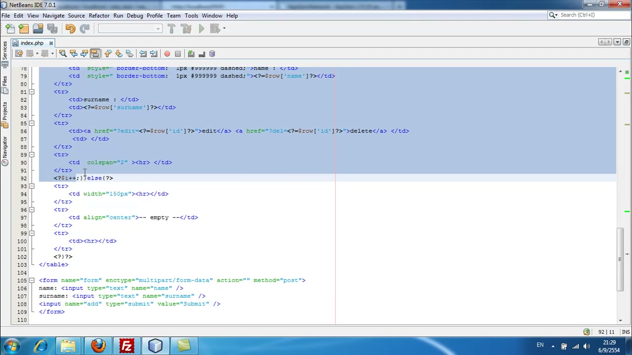 MESISE STUDIO - PHP member 1 - ภาพประกอบช่วงลงมือทำขั้นตอนหลักของบทเรียน เพื่อให้เห็นเครื่องมือและตำแหน่งที่ใช้งาน