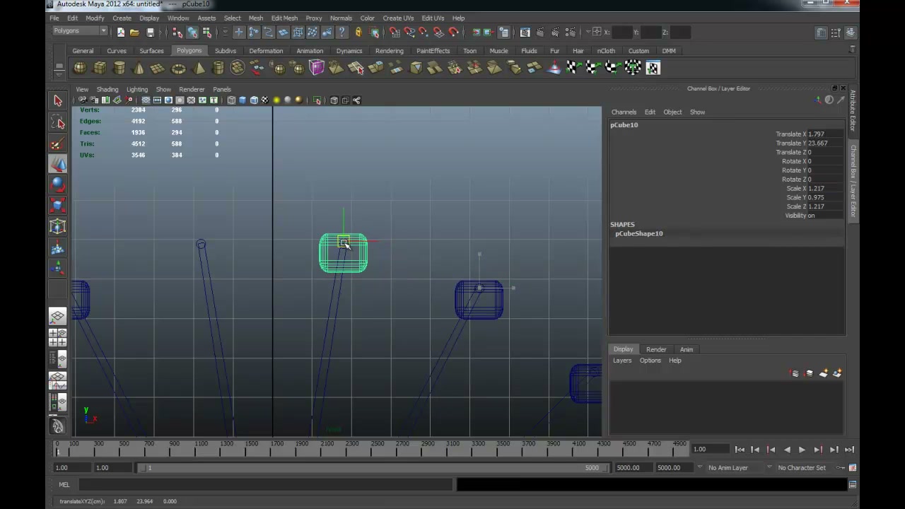 MESISE STUDIO - สอนมายา ทำชิงช้าสวรรค์ - ภาพประกอบช่วงลงมือทำขั้นตอนหลักของบทเรียน เพื่อให้เห็นเครื่องมือและตำแหน่งที่ใช้งาน