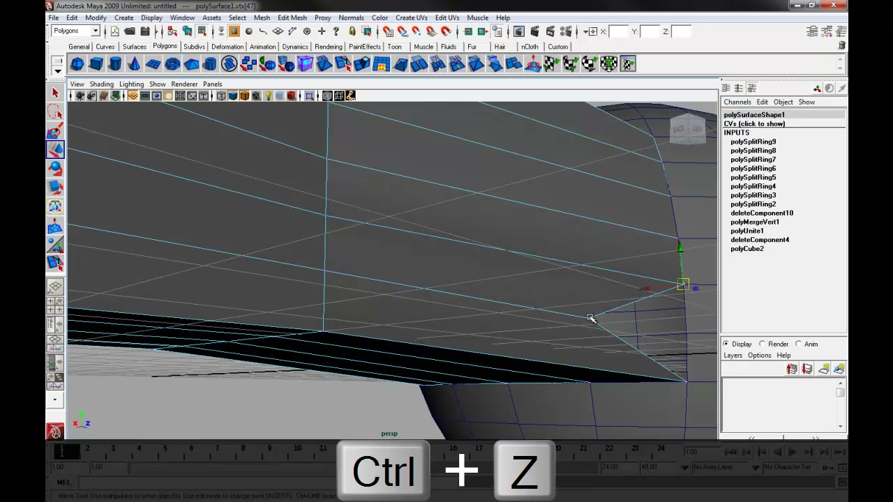 MESISE STUDIO MAYA BASIC / สอนมายาพื้นฐาน 5 - ภาพช่วงตรวจผลลัพธ์หรือเตรียมนำงานไปใช้งานต่อหลังทำตามขั้นตอนเสร็จ