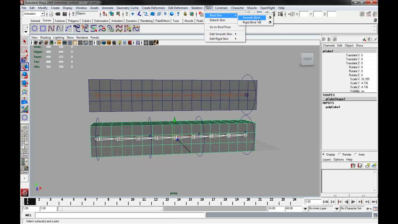 MESISE STUDIO - IK HANDLE AND IK SPLINE HANDLE TOOL BASIC - ภาพช่วงตรวจผลลัพธ์หรือเตรียมนำงานไปใช้งานต่อหลังทำตามขั้นตอนเสร็จ