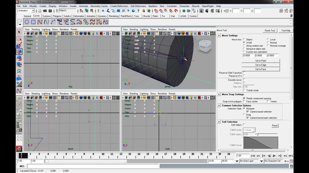 MESISE STUDIO IK และ POLE VECTER ข้อศอก - ภาพประกอบช่วงลงมือทำขั้นตอนหลักของบทเรียน เพื่อให้เห็นเครื่องมือและตำแหน่งที่ใช้งาน