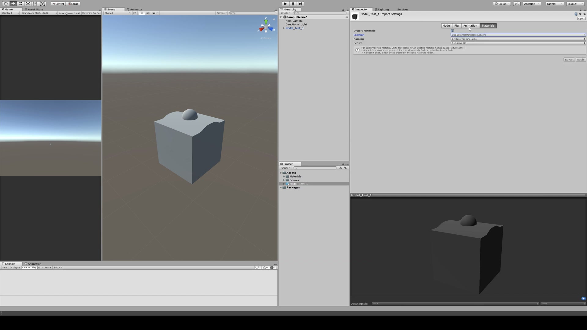 สร้างน้ำใน Maya แล้วเอาไปใช้ใน Unity สำหรับ AR Code - ภาพช่วงตรวจผลลัพธ์หรือเตรียมนำงานไปใช้งานต่อหลังทำตามขั้นตอนเสร็จ