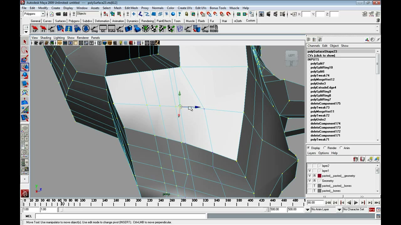 MESISE STUDIO แก้ไขโมเดลคน MAYA 2/3 - ภาพช่วงตรวจผลลัพธ์หรือเตรียมนำงานไปใช้งานต่อหลังทำตามขั้นตอนเสร็จ