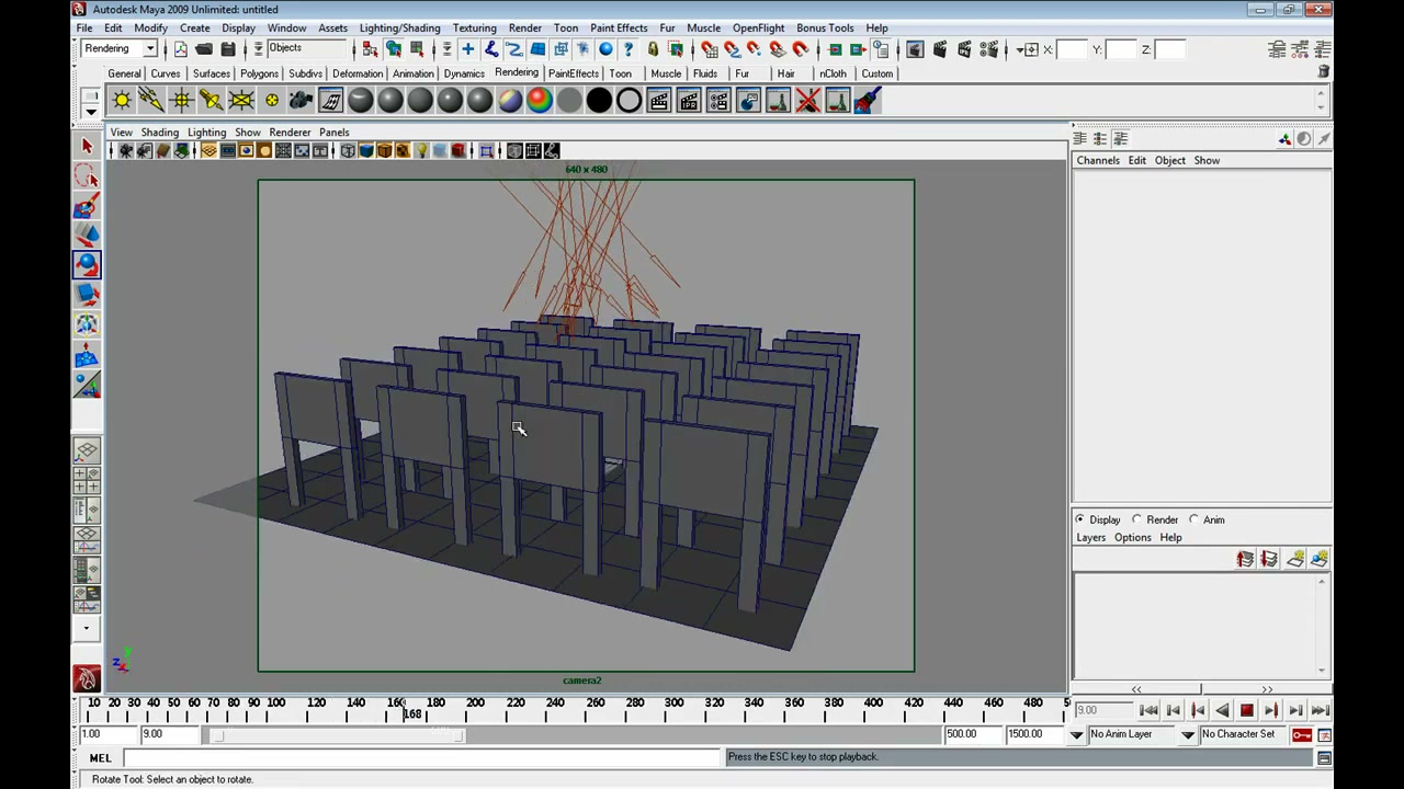 MESISE STUDIO BASIC CAMERA MAYA - ภาพประกอบช่วงลงมือทำขั้นตอนหลักของบทเรียน เพื่อให้เห็นเครื่องมือและตำแหน่งที่ใช้งาน