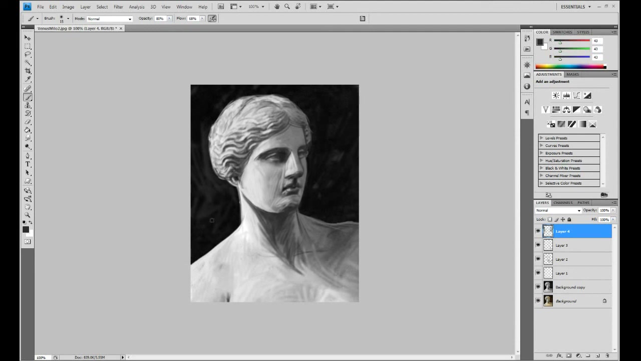 MESISE STUDIO - DRAWING จากภาพจริง - ภาพช่วงตรวจผลลัพธ์หรือเตรียมนำงานไปใช้งานต่อหลังทำตามขั้นตอนเสร็จ