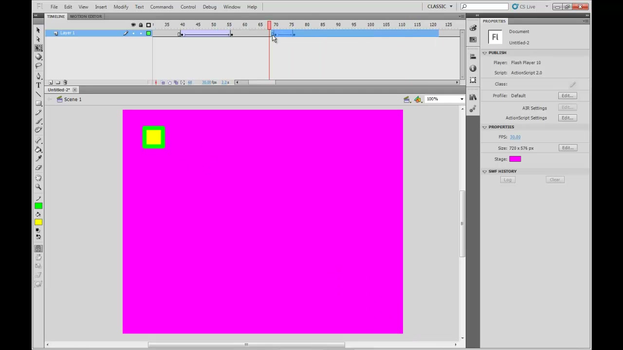 MESISE STUDIO FLASH BASIC 1 โดยพี่เกริก - ภาพประกอบช่วงลงมือทำขั้นตอนหลักของบทเรียน เพื่อให้เห็นเครื่องมือและตำแหน่งที่ใช้งาน