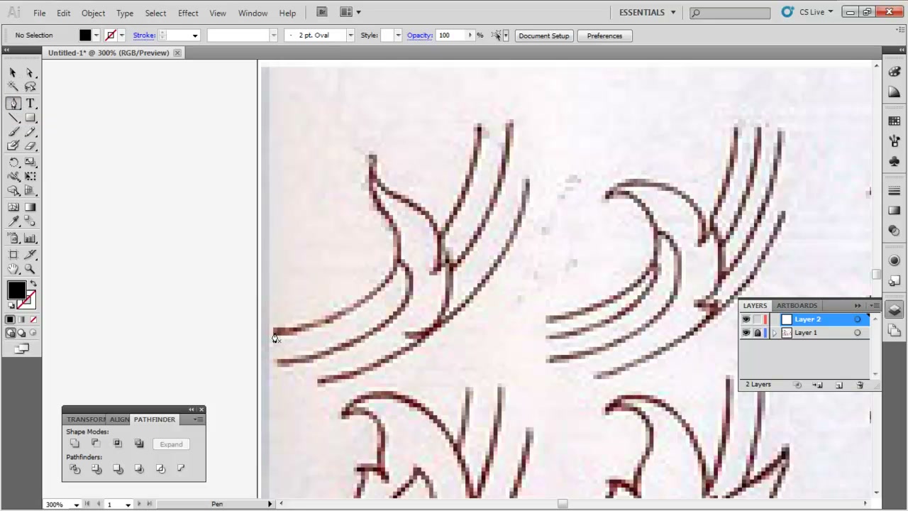 สอน Illustrator วาดคนง่าย ๆ - ภาพช่วงตรวจผลลัพธ์หรือเตรียมนำงานไปใช้งานต่อหลังทำตามขั้นตอนเสร็จ