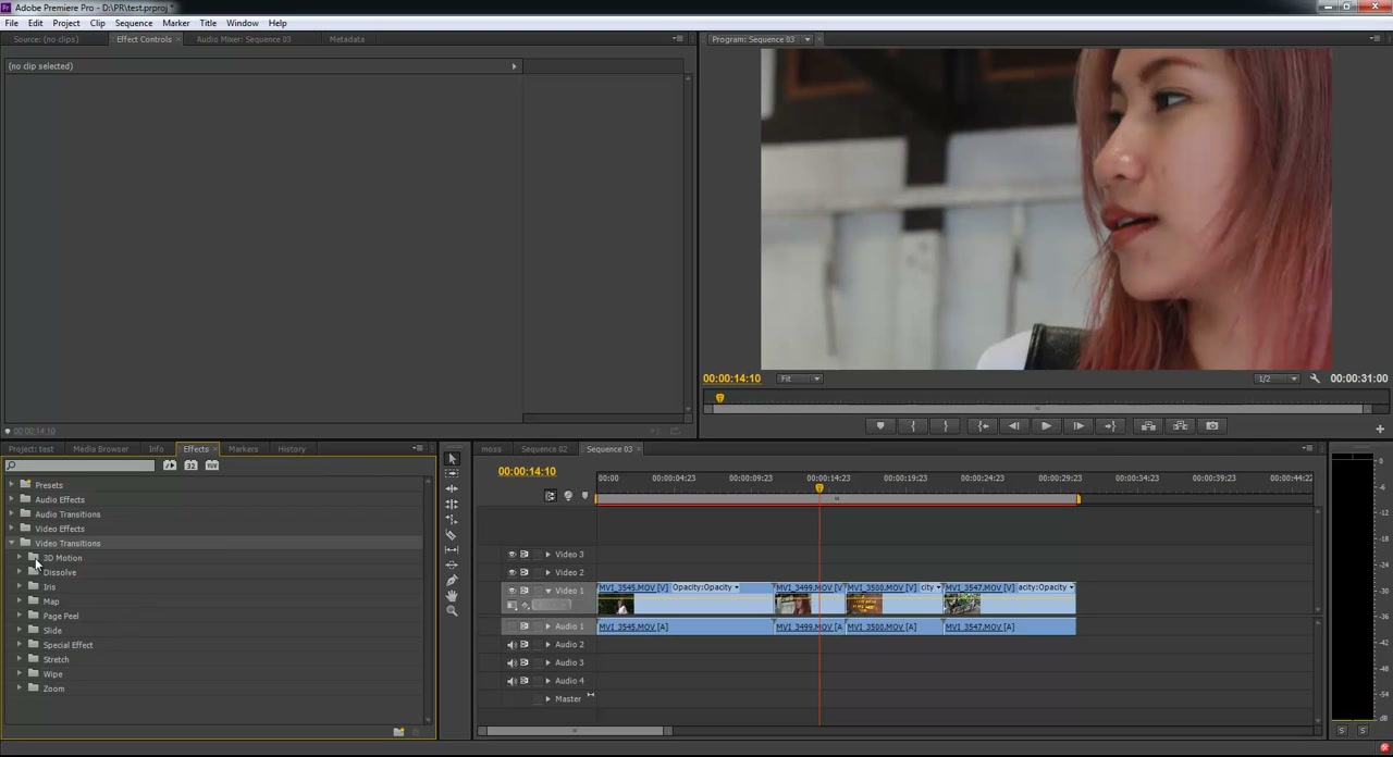 สอน Premiere Pro เบื้องต้น จนตัดต่อเสร็จ - ภาพช่วงตรวจผลลัพธ์หรือเตรียมนำงานไปใช้งานต่อหลังทำตามขั้นตอนเสร็จ