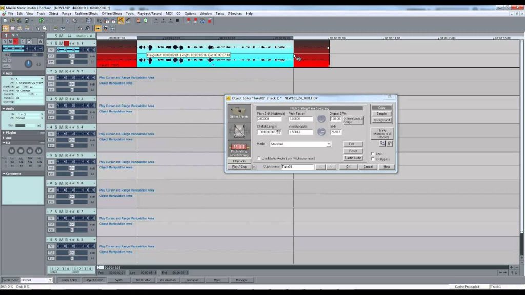 สอนปรับเสียงเล็กใหญ่ใน MAGIX Music Studio 12