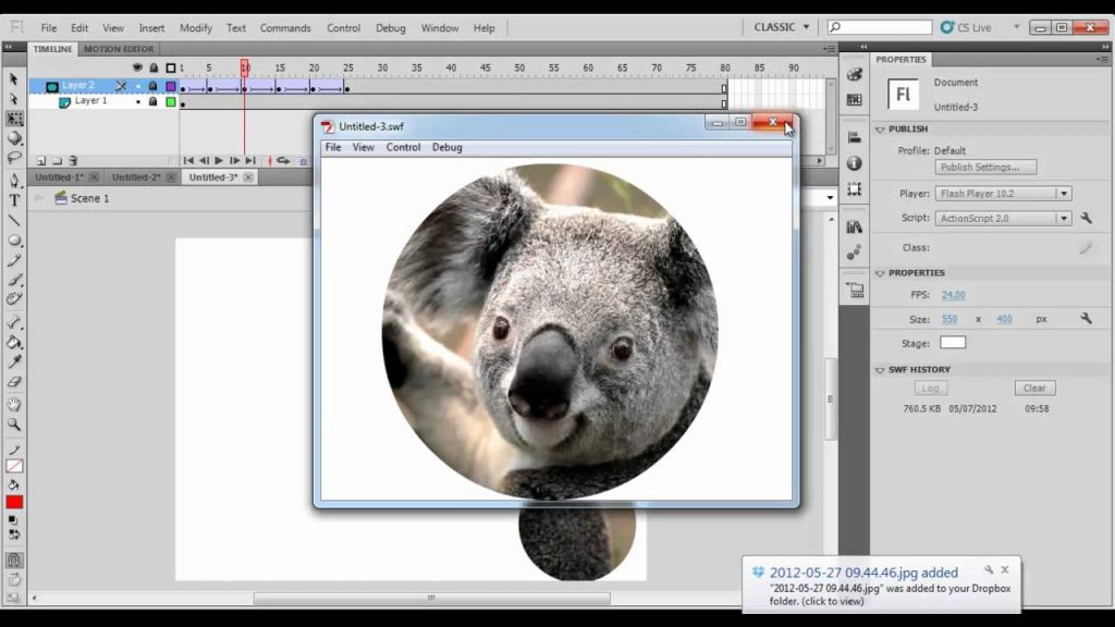 สอน FLASH อนิเมชั่นทั่ว ๆ ไป
