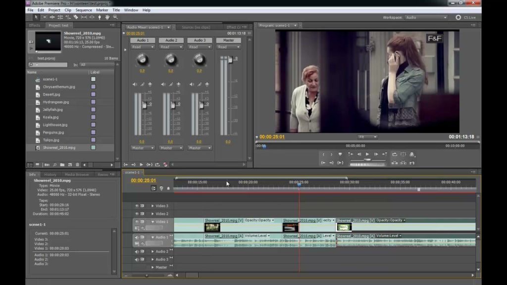 พื้นฐานการใช้ Premiere Pro