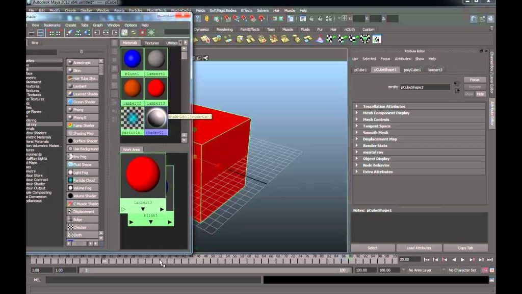 MESISE STUDIO - Hypershade เปลี่ยนสีในมายา