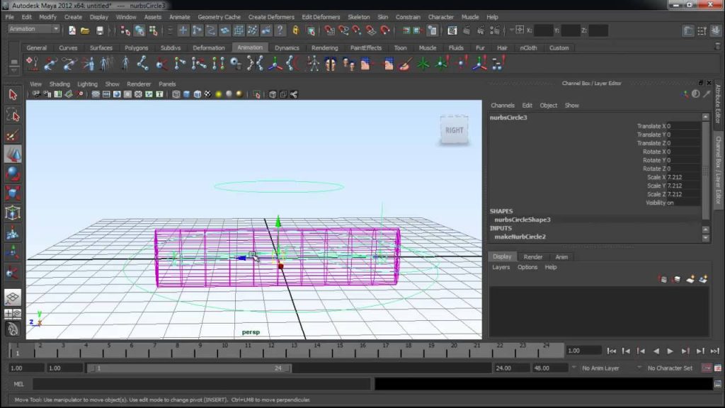 สอนมายา Duplicate IK animation