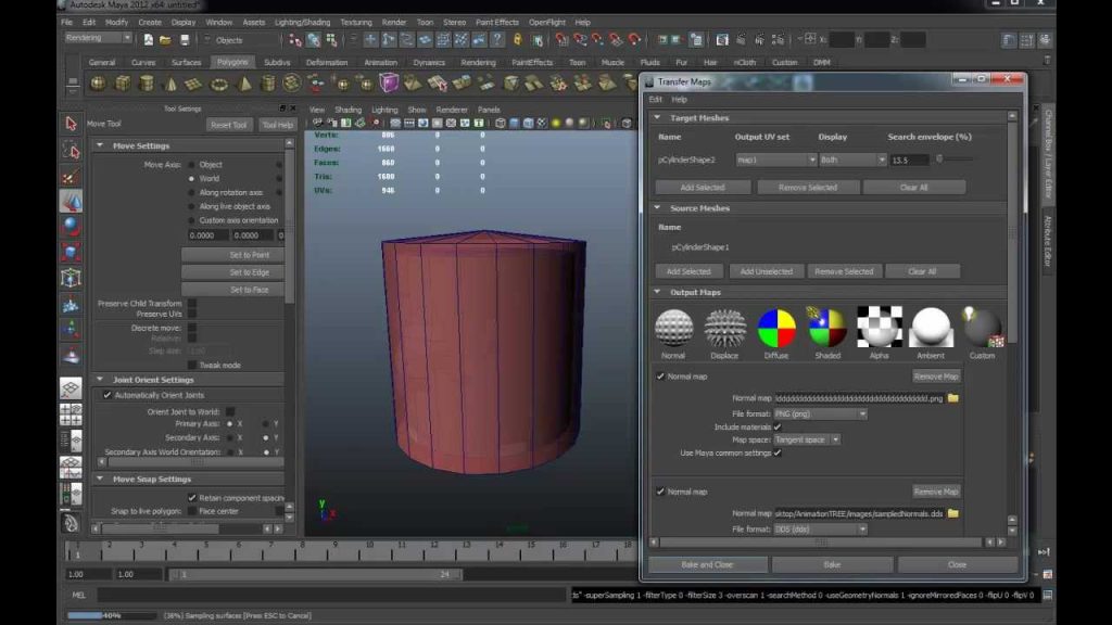 Normal map in maya