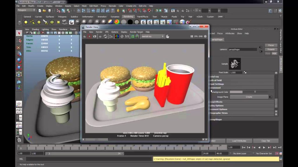 สอน Mentalray ง่าย ๆ