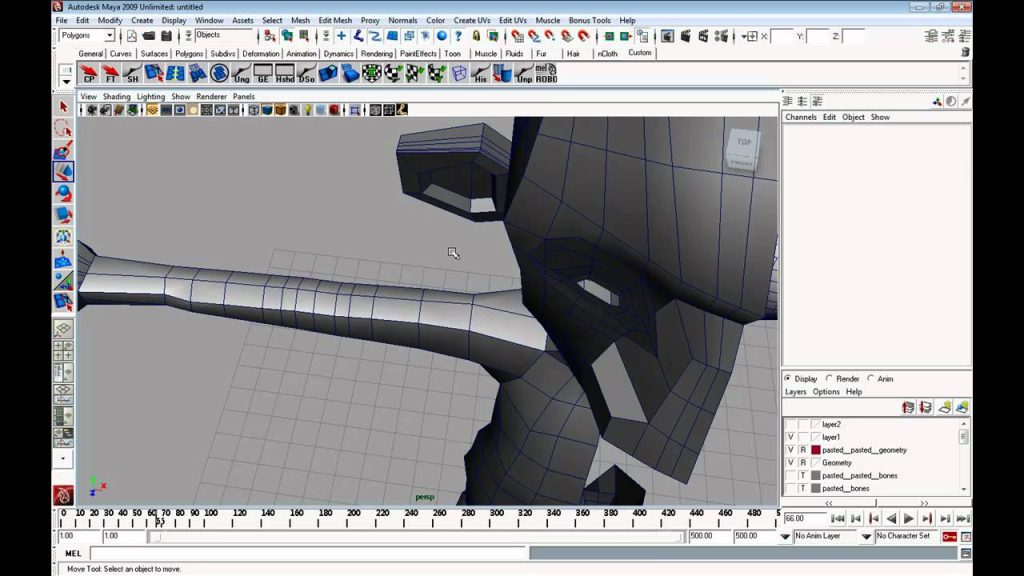 MESISE STUDIO แก้ไขโมเดลคน MAYA 3/3