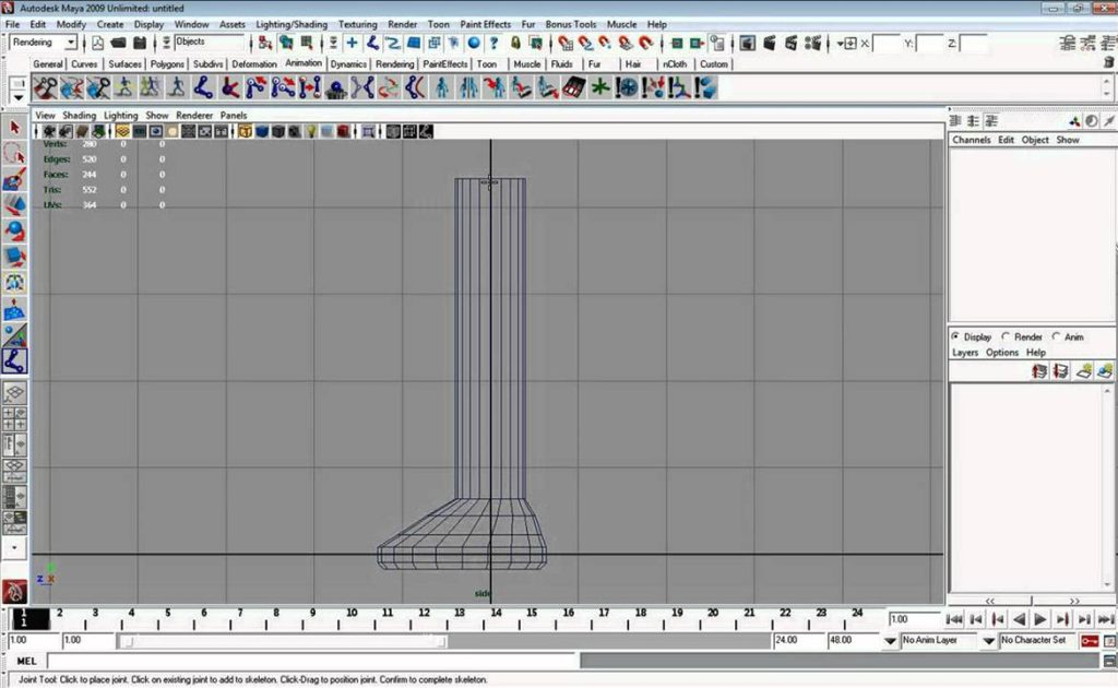 MESISE STUDIO สอนการเซ็ทกระดูกคน MAYA 1/4