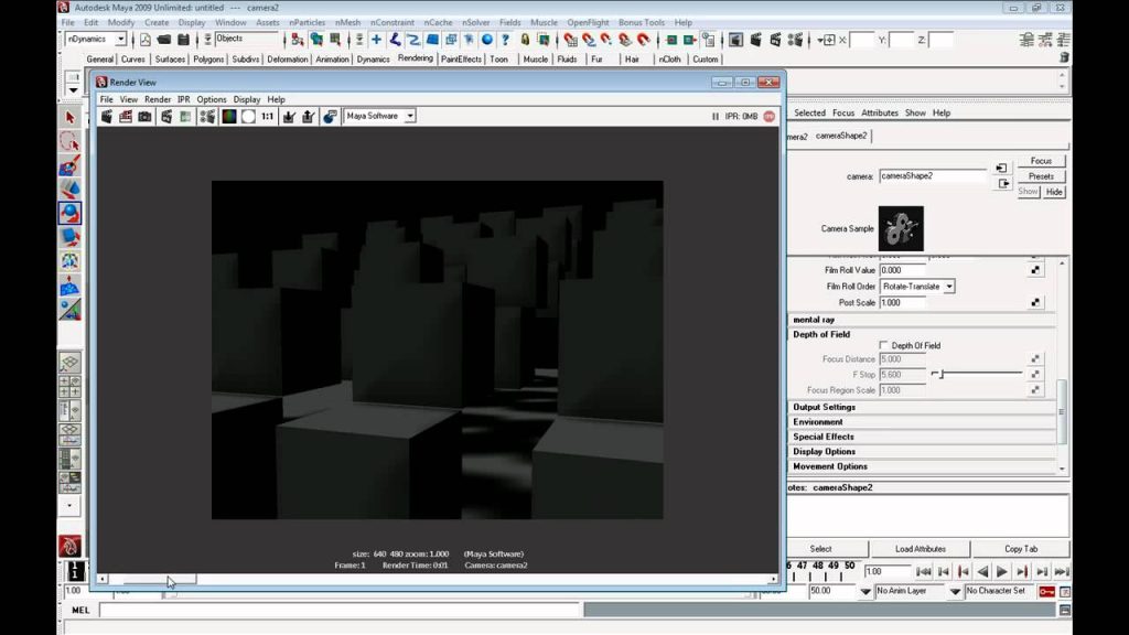 MESISE STUDIO - DEPTH OF FIELD - MAYA
