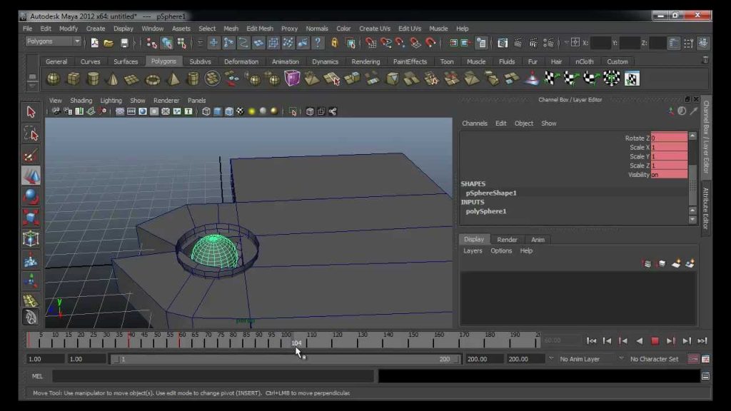 สอนมายา animation Vertex