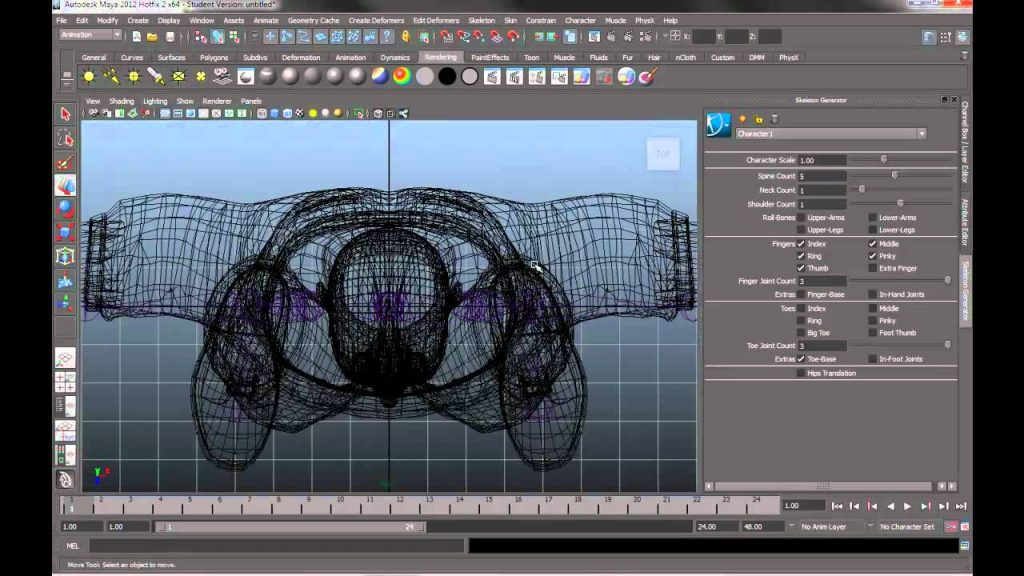 MESISE STUDIO - RIGGING IN MAYA 2012