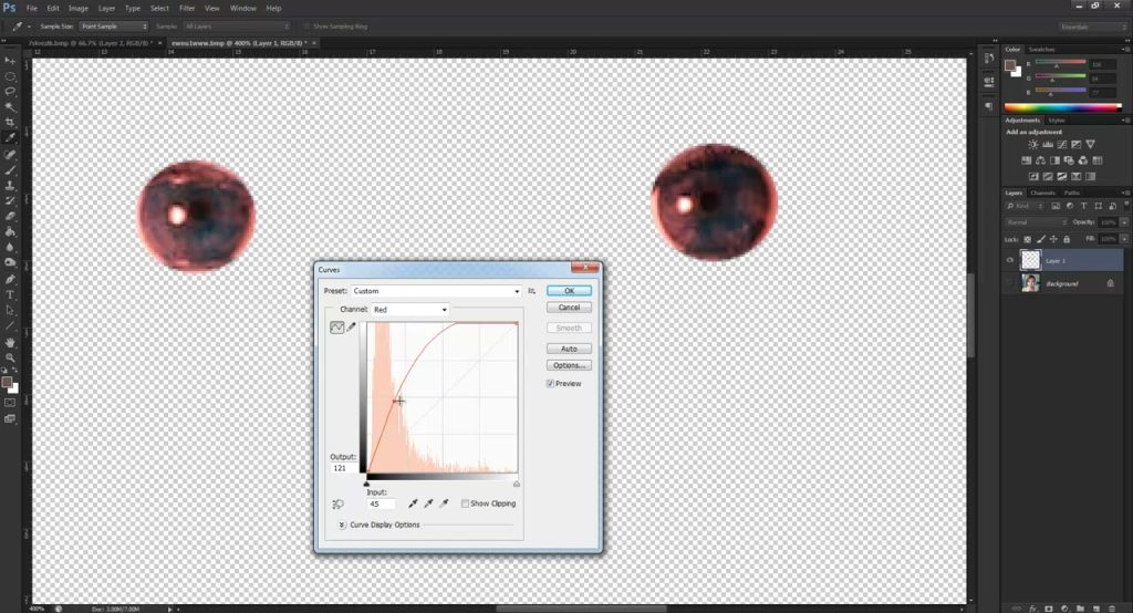 PHOTOSHOP เปลี่ยนสีลูกตา