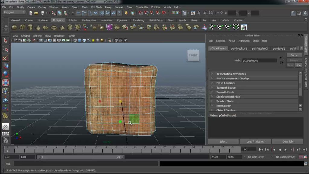 สอนมายา maya พื้นฐาน texture