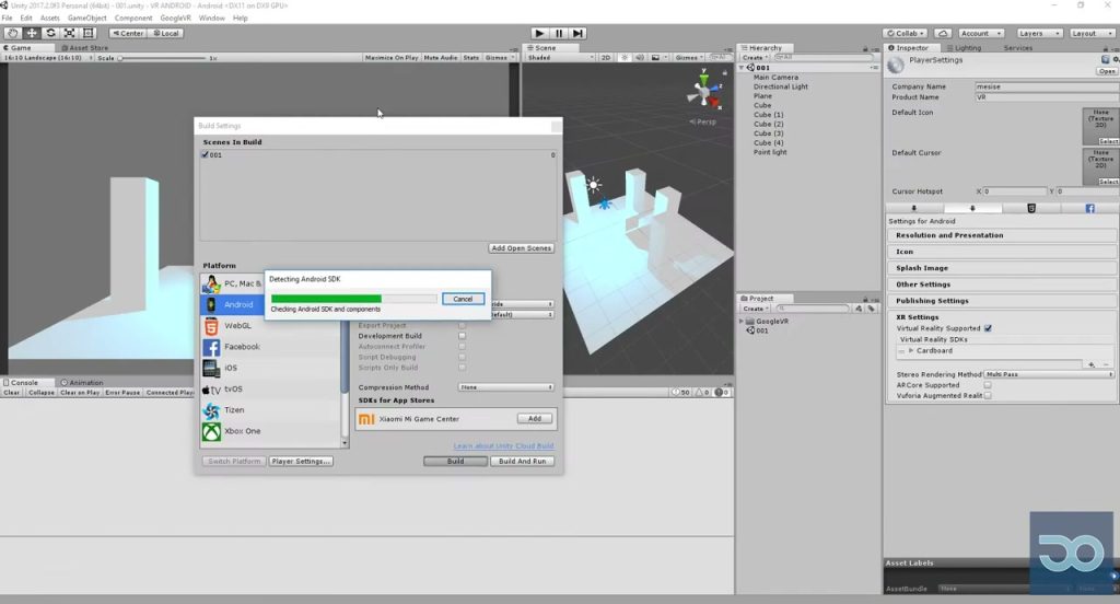 สอนทำ VR ด้วยโปรแกรม Unity3D สำหรับผู้เริ่มต้น
